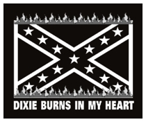 5"x6" Dixie Burns In My Heart