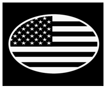 5"x6" Oval United States Flag
