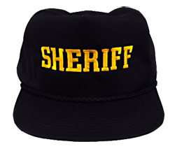 Sheriff Baseball Cap - Gold Letters