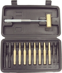 12 Piece Punch Set With Hammer