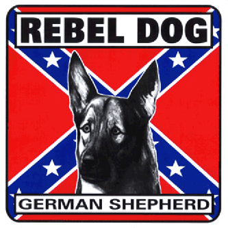 Rebel German Shepherd Sign