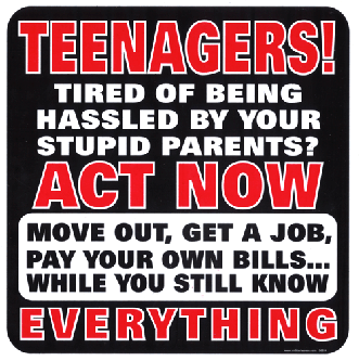 Teenagers! Tired Of Being Hassled